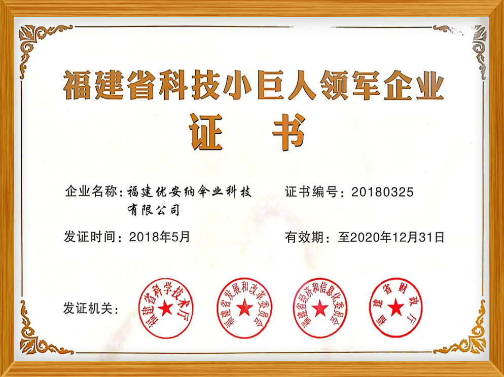 福建省科技小巨人領軍企業